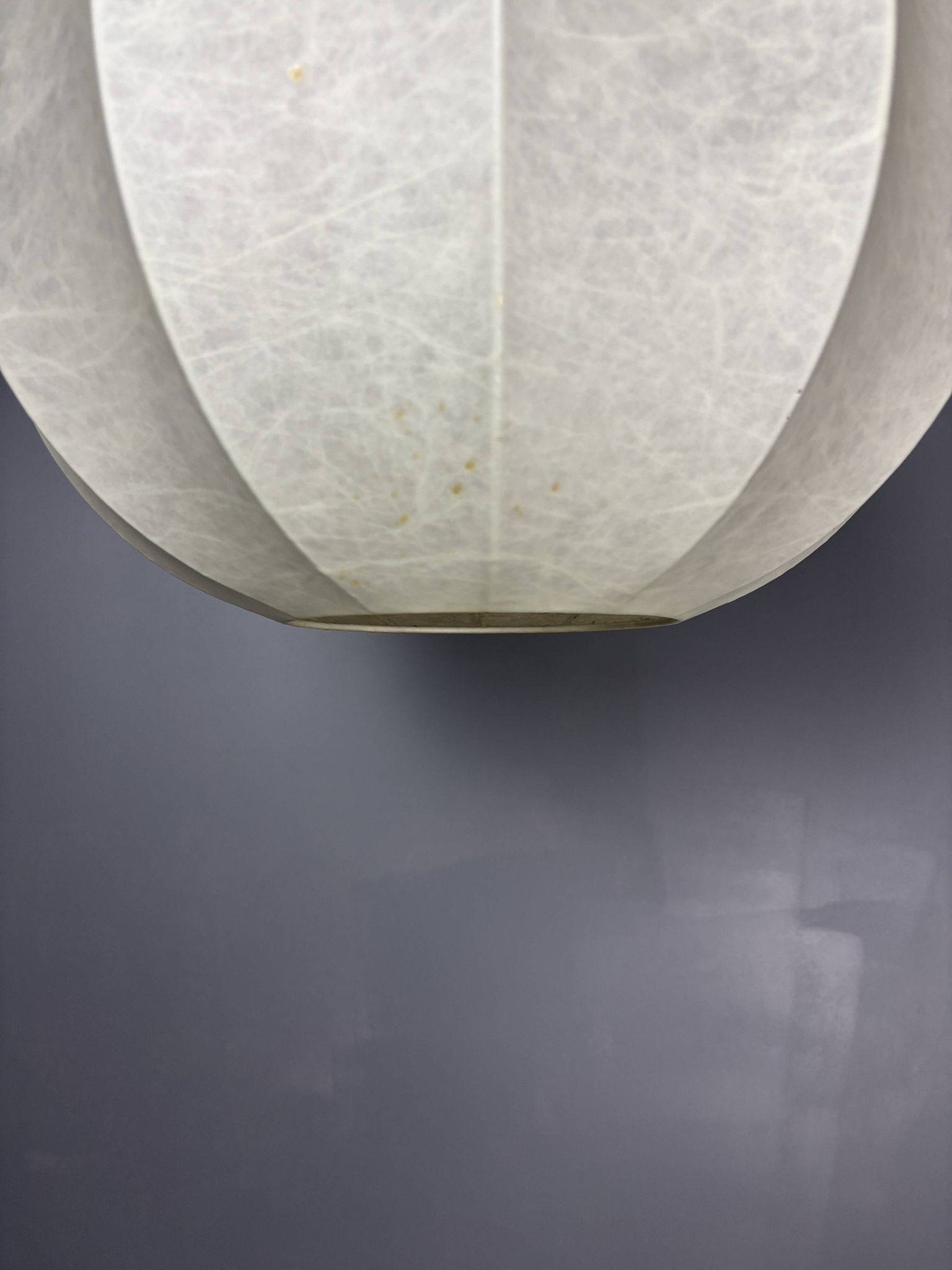 Midcentury space age cocoon hanging pendant ceiling lamp, 1960s