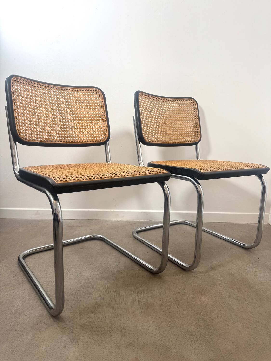 Authentic Pair of Breuer Thonet S32 Chairs –