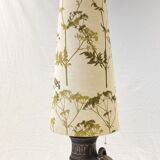 XX-large ceramic floor lamp with original shade, 1970s