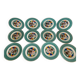 Earthenware plates playing cards, 1920