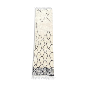 Tapis berbere beni ouarain couloir 85×370 cm