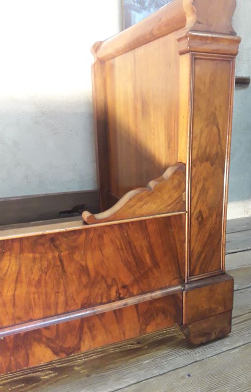 Louis philippe bed in walnut