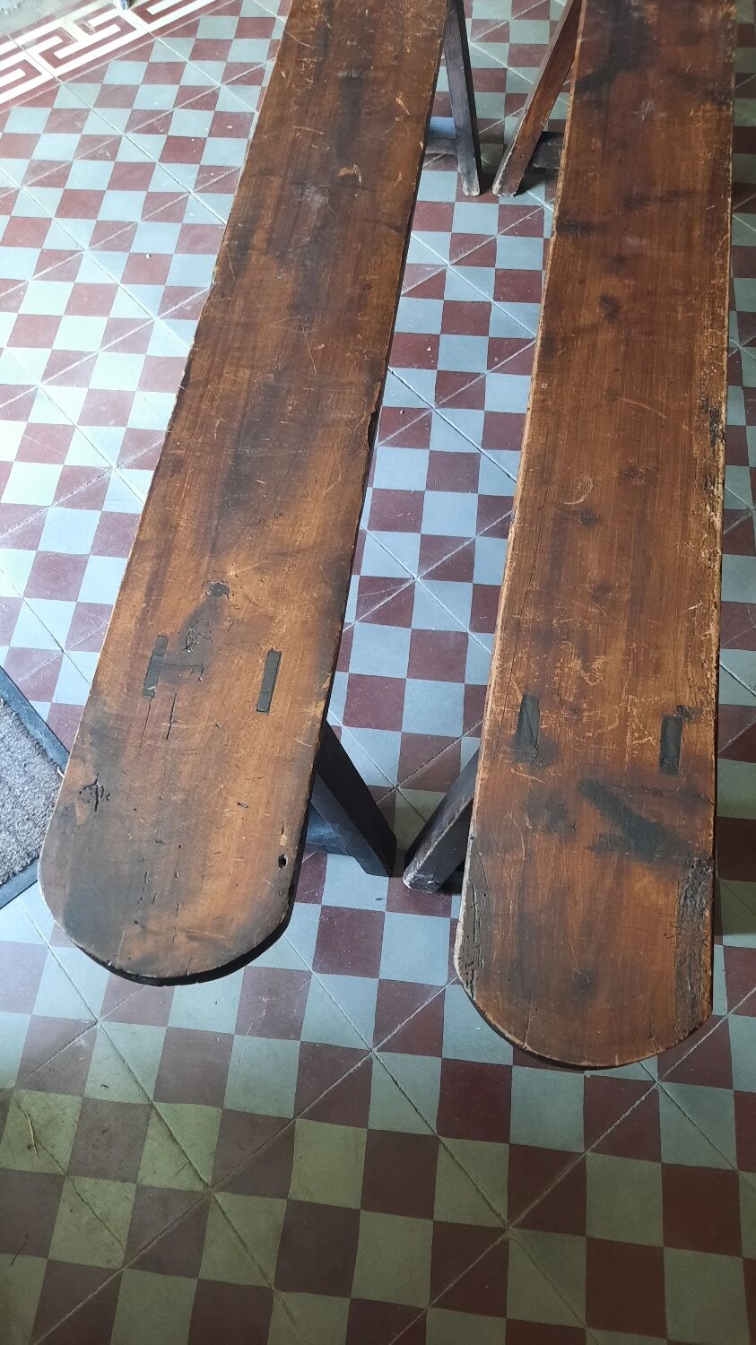 Farmhouse table and benches