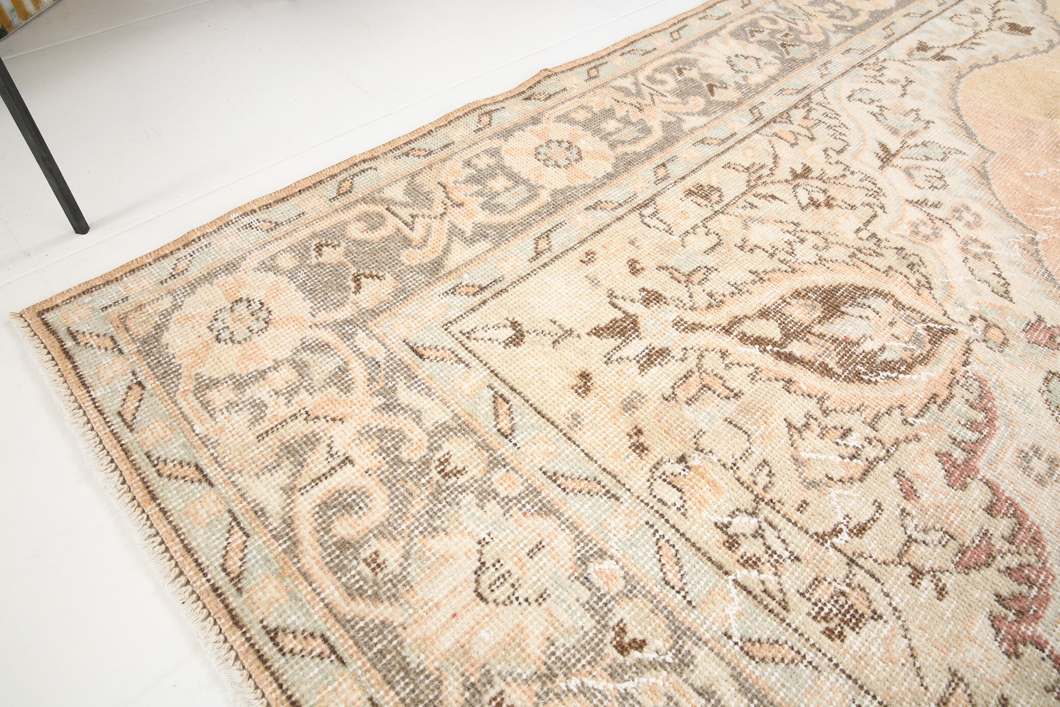 7x11 classic turkish vintage rug, vintage carpet rug 331x205cm