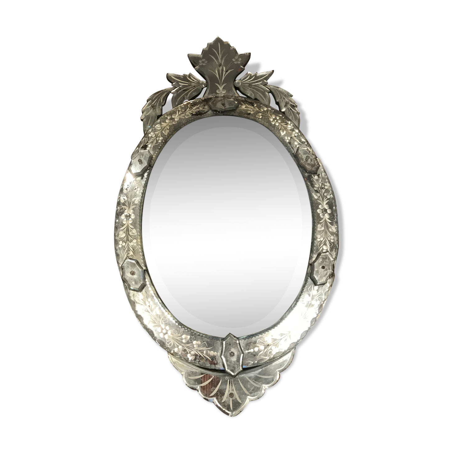 Ancient venetian mirror 1900 50x94cm