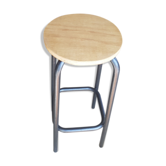 old metal-wood workshop stool