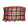 Housse de coussin crochet noir vert et rouge 35X50