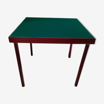 Table de bridge pliable en acajou de chez Smir, presque neuve