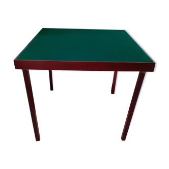 Table de bridge pliable en acajou de chez Smir, presque neuve