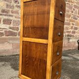 Meuble classeur à tiroirs tambour cabinet france 1950