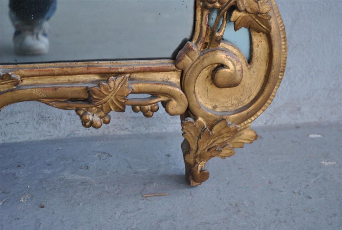 Provence mirror wooden gilded Louis XV era XVIII 72x152cm