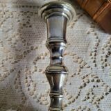 Pair of silver-plated candlesticks