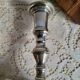 Pair of silver-plated candlesticks