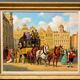 Peinture  "Promenade en ville".