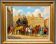 Peinture  "Promenade en ville".