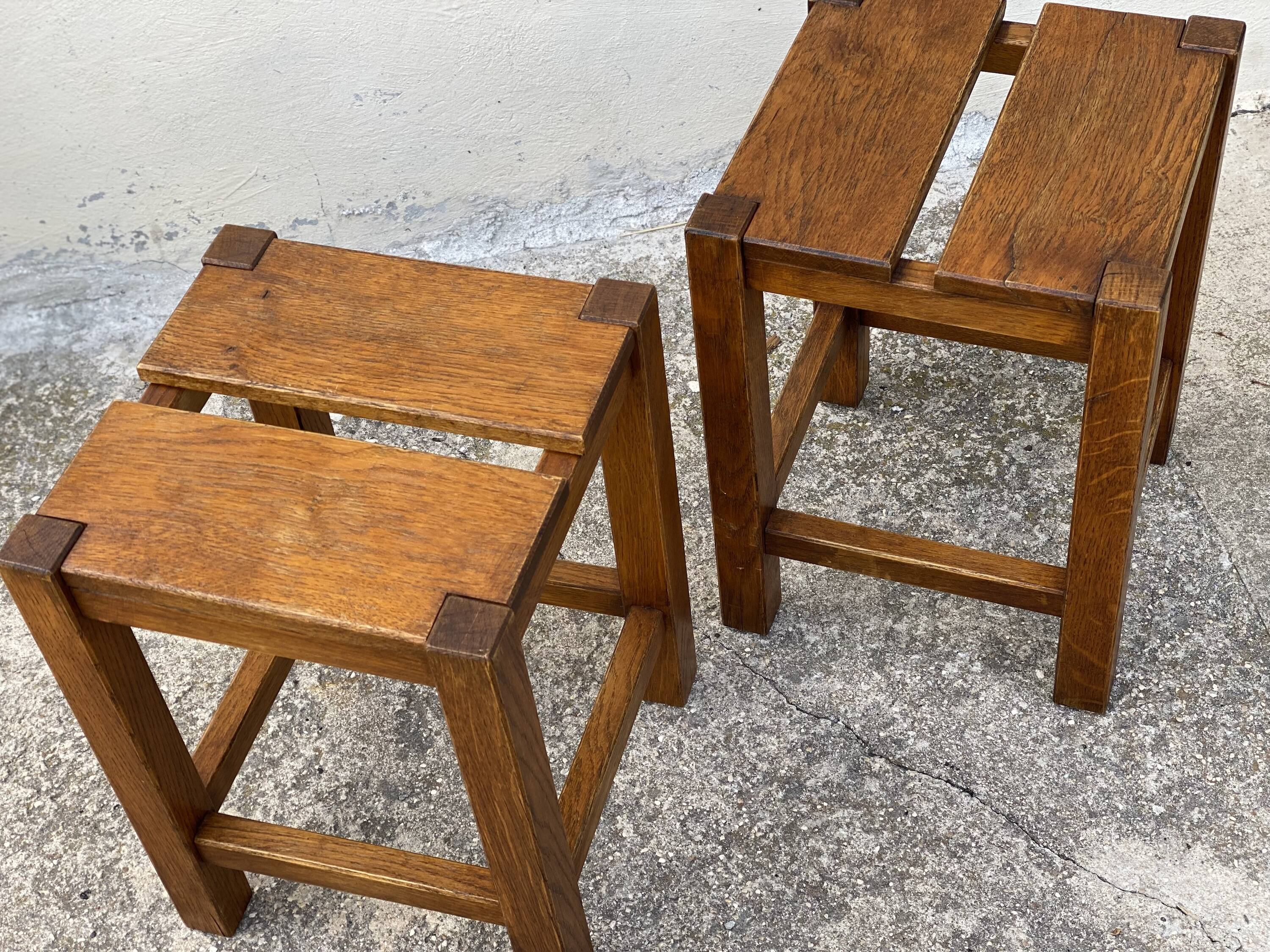 Paire de tabourets vintage 1960