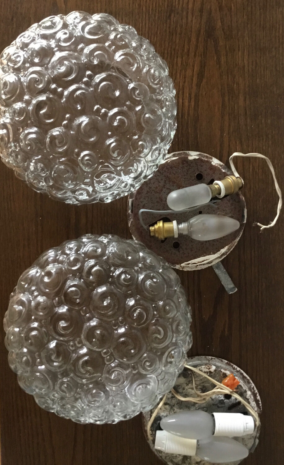 Glass ceiling lights