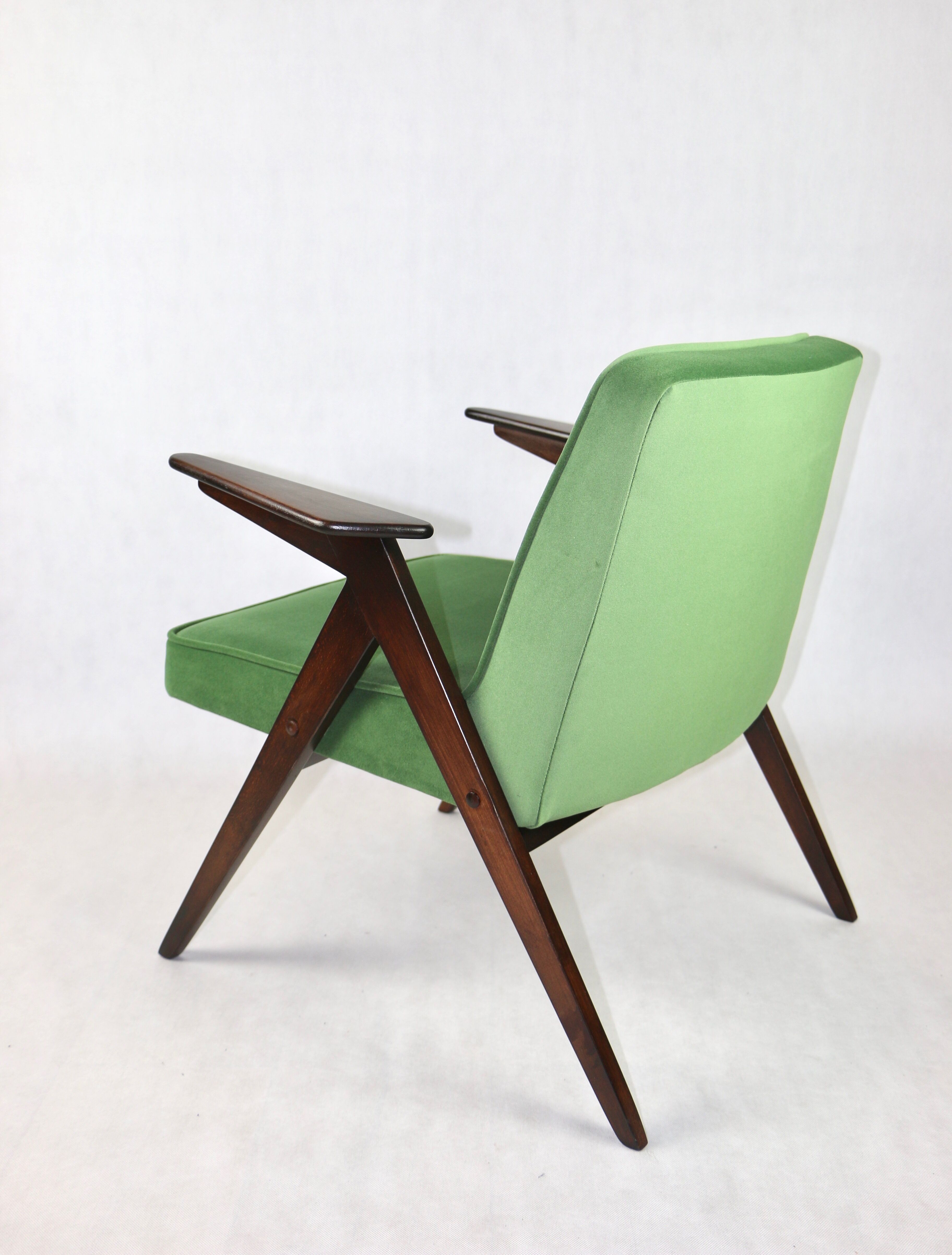 Green Bunny Armchair by Józef Chierowski, 1970s