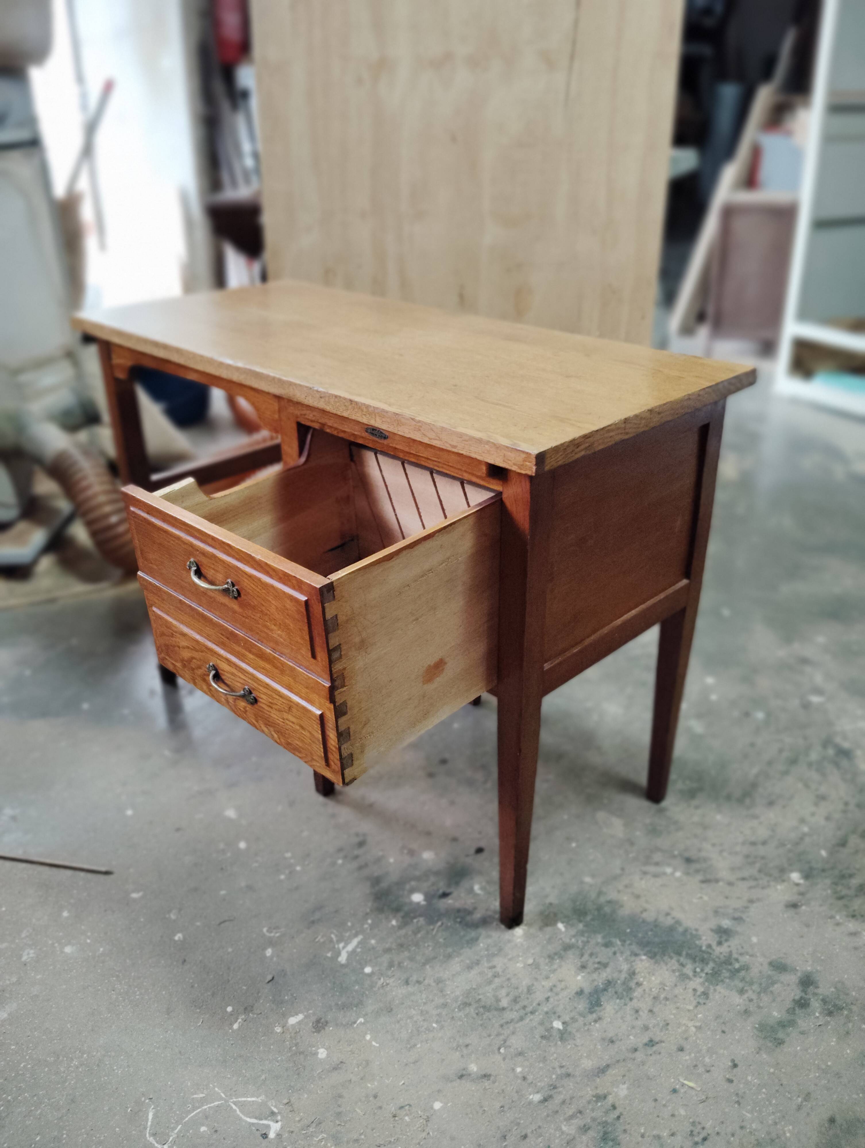 Small vintage oak desk