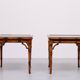 Faux Bamboo Cherry Wood sofa tables 1970s England