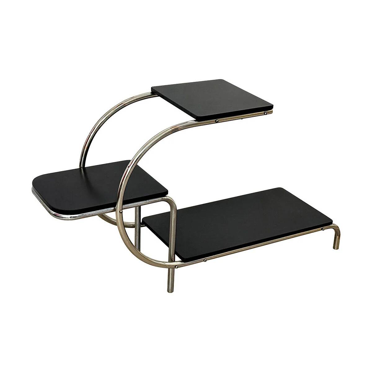 Bauhaus Shelving Unit, Black Steel Tube