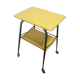 Yellow wheeled table