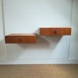 Pair of wall bedside tables