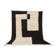Berber rug Bani Ourain black and white size 200 x 300 cm