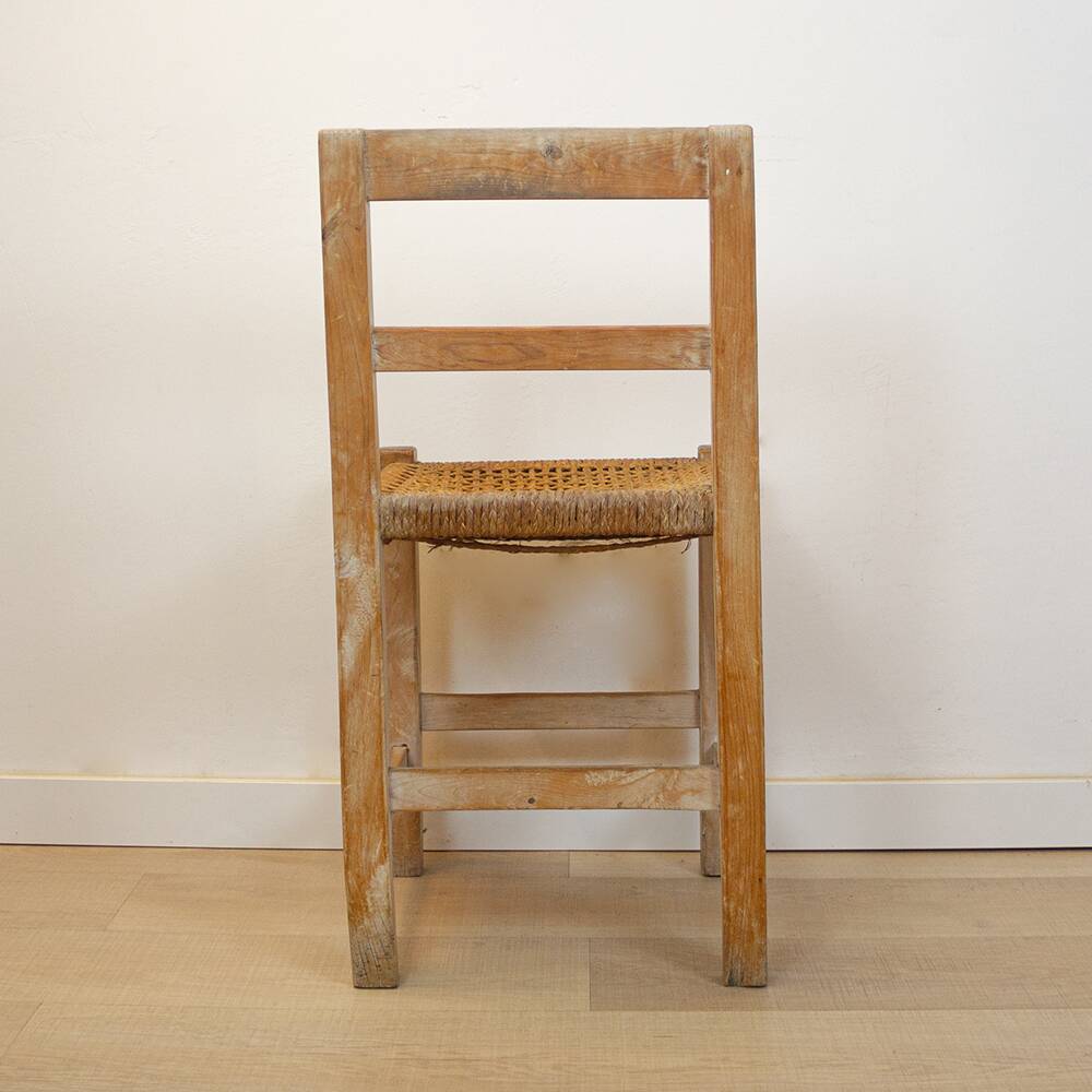 Woven Seat Ibiza Style Chair, Spain, 1970s