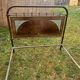 1920s art deco wrought iron bed frame with marquetry