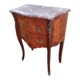 Commode ancienne style louis xv avec plateau marbre