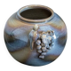 Stoneware vase signed JM – Jean-Marie Delahaye