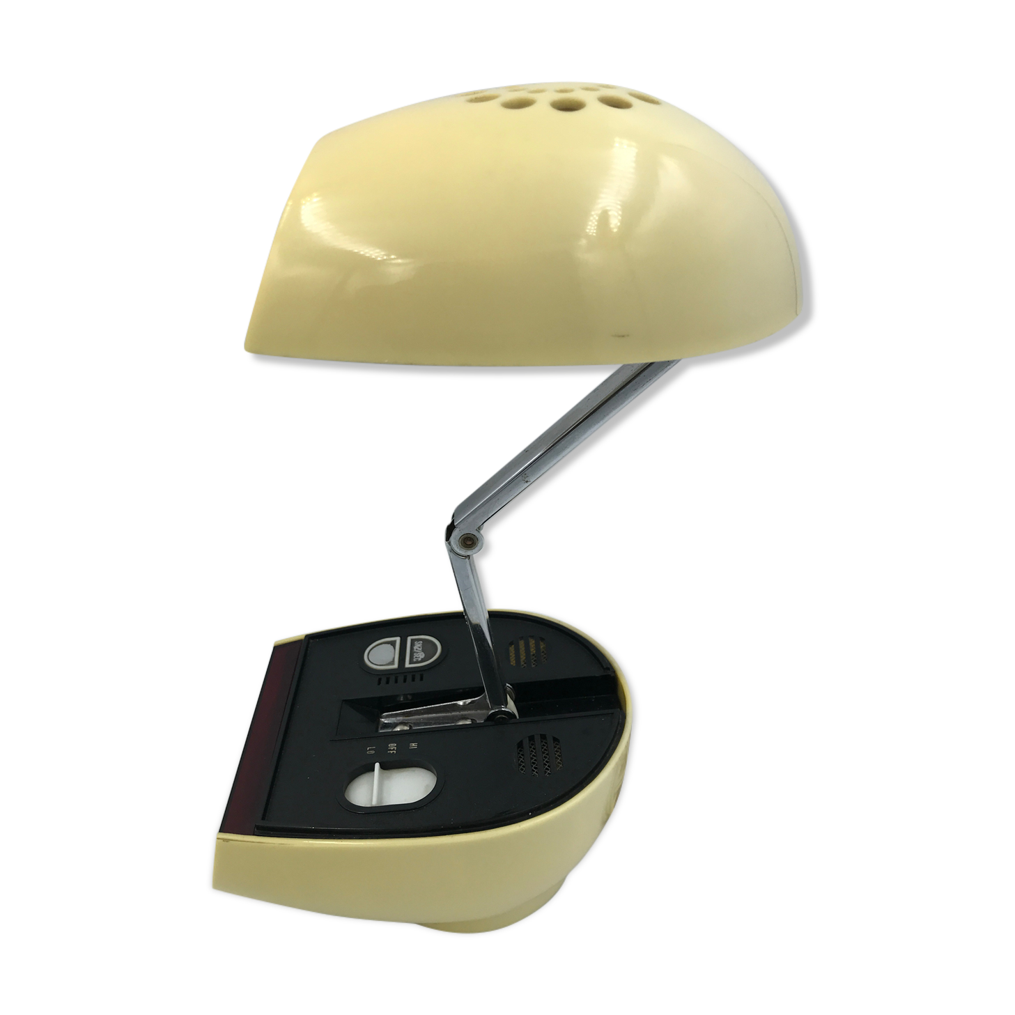 Vintage space age style alarm lamp with articulated arm 60s