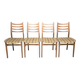 Set of 4 vintage Scandinavian chairs from the 60s/70s.