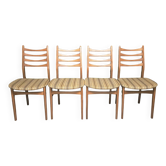 Set of 4 vintage Scandinavian chairs from the 60s/70s.