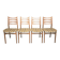 Set of 4 vintage Scandinavian chairs from the 60s/70s.
