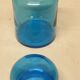 Apothecary-style jar ariel blue 70s