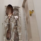 Christofle birth cutlery silver-plated box