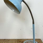 Blue Industrial Gooseneck Table Lamp, 1960s