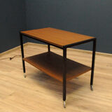 Danish coffee table on modern wheels