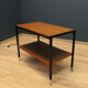 Danish coffee table on modern wheels