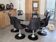 Ensemble table et six chaises Chromcraft space age années 70