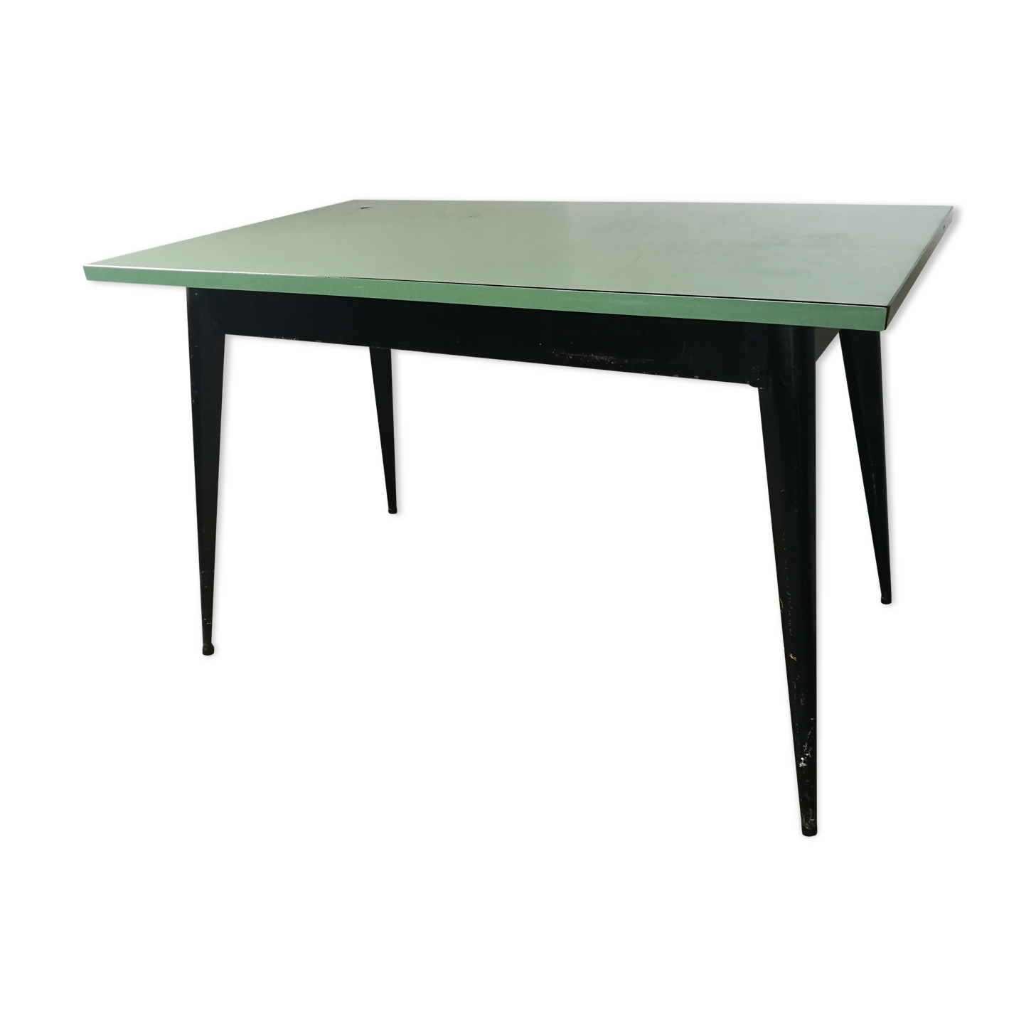 Tolix table, vintage metal and formica