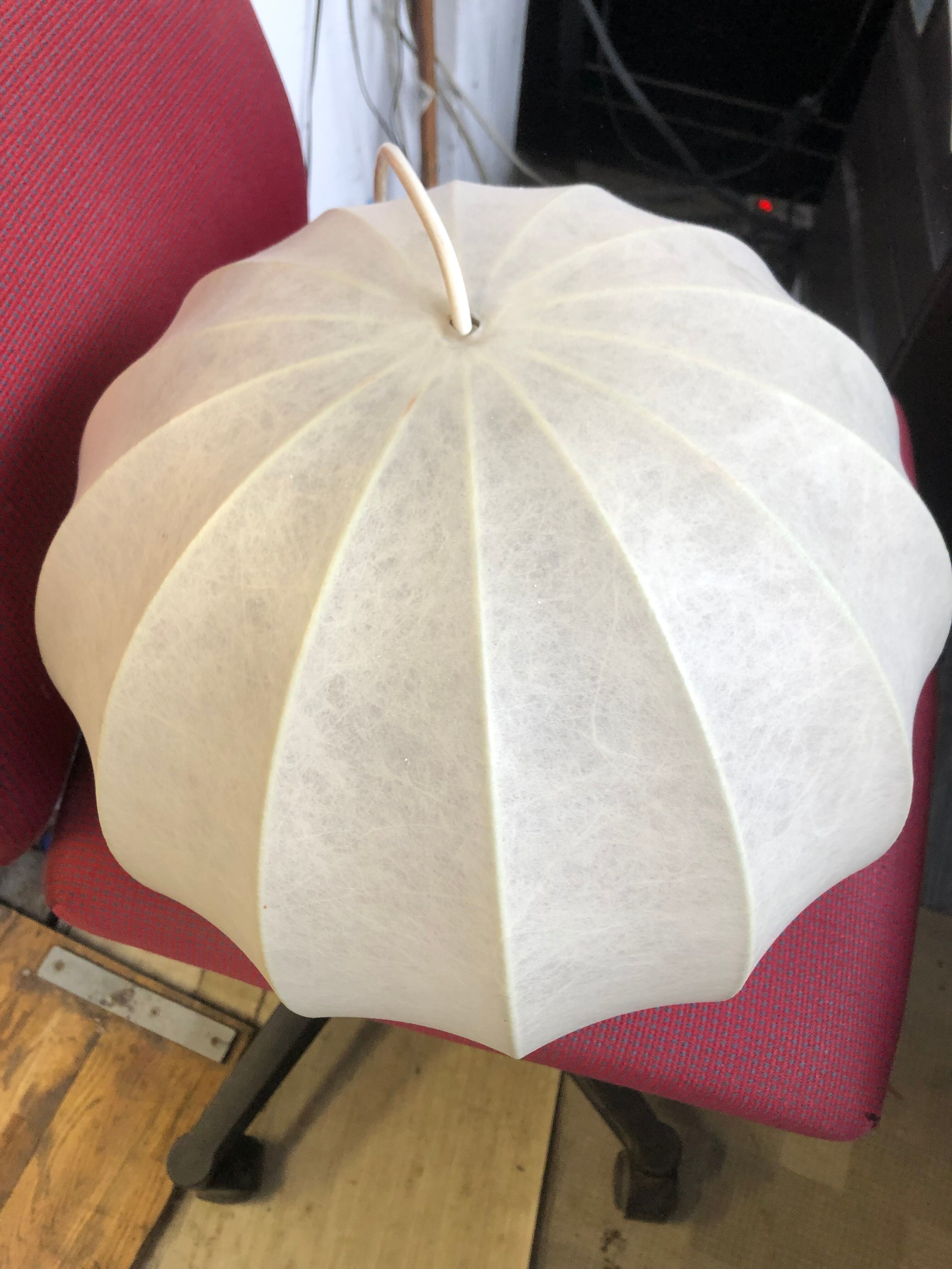Cocoon hanging lamp Italian design 60