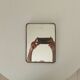 Antique barber's mirror 24*18 cm
