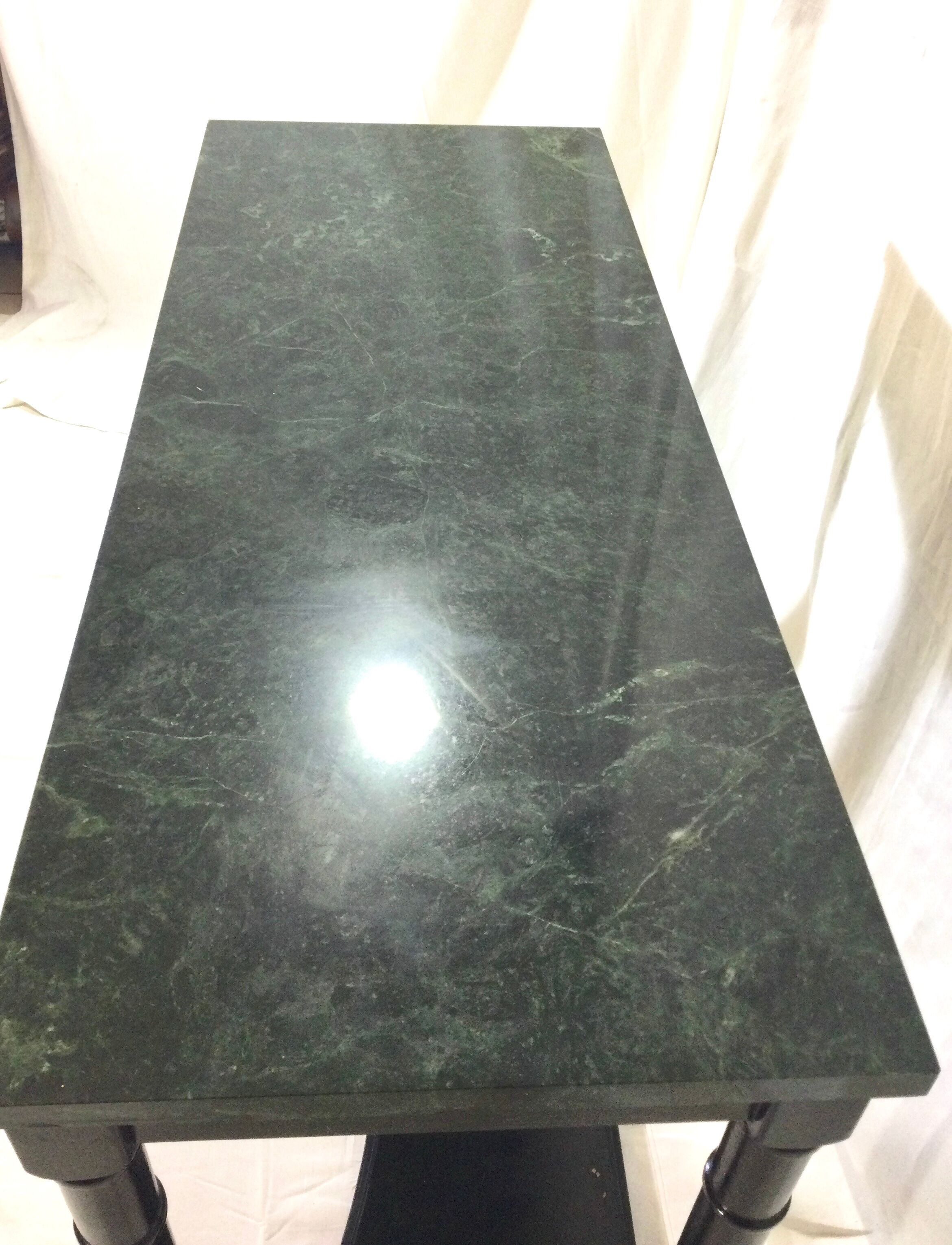 Wood and marble console