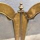 19th century Art Nouveau brass fireplace screen