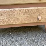 Jolie commode relookee bohème ethnique compact