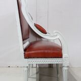 Beech children's bench, Louis XVI style, Early 20th century