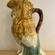 Pichet - carafe vintage en barbotine en forme de hiboux